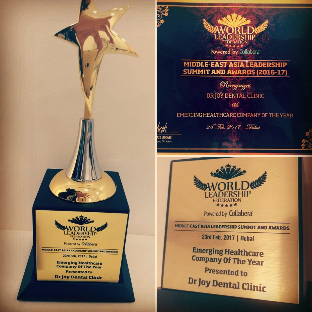 Dr. Joy Dental Clinics awarded as the Emerging Healthcare Company of the Year